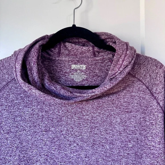 Duluth Trading Co Women's Plus Plushcious Hoodie Size 2XL Burgundy - Picture 6 of 12